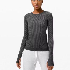 LuluLemon Grey Sweater with pockets & thumb holes
